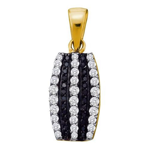 14KT Yellow Gold 0.39CTW DIAMOND FASHION PENDANT