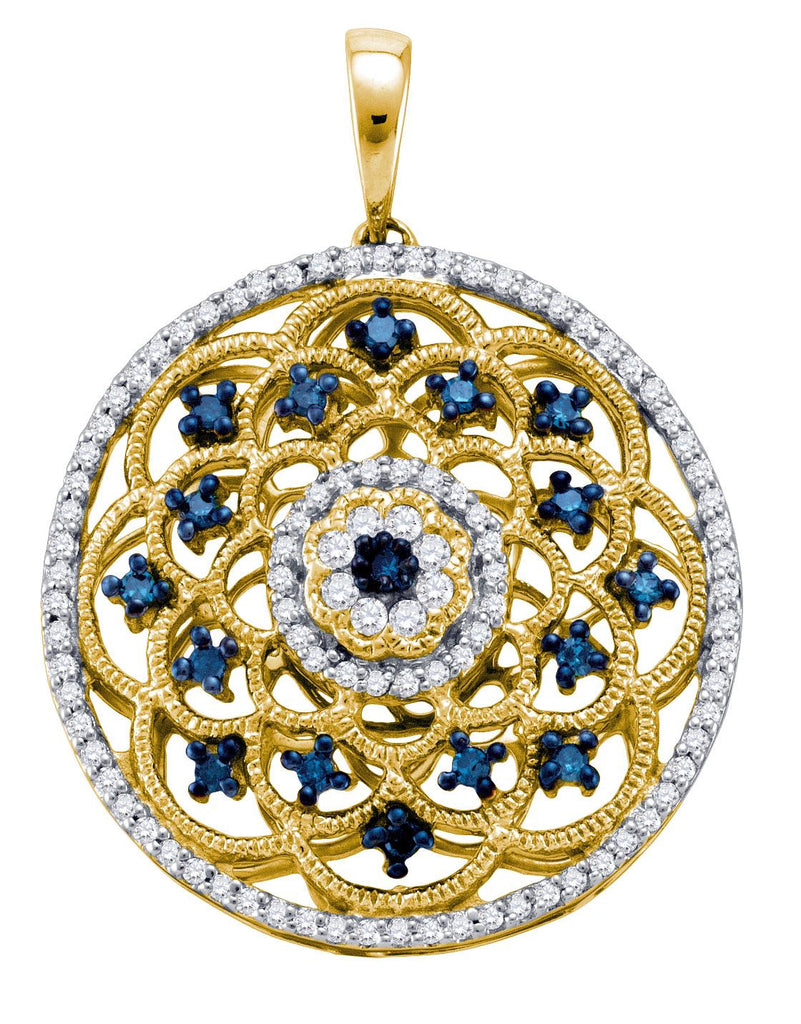 1-2CT-Diamond BLUE  PENDANT