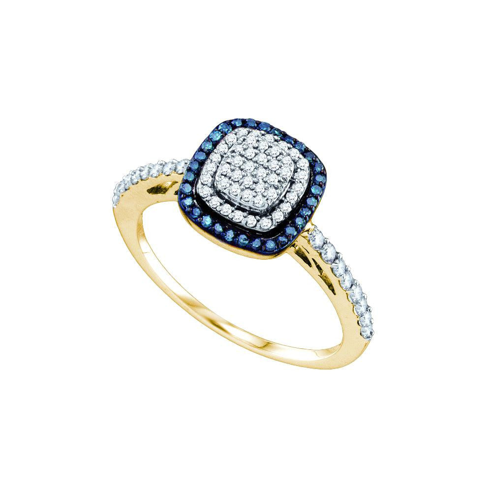 3-8CT-Diamond FASHION BLUE RING