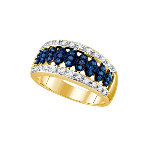 1-2CT-Diamond BLUE  BAND