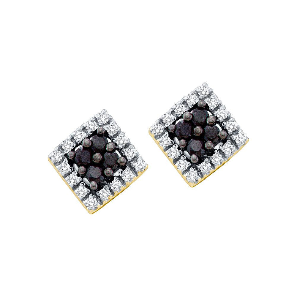 1-4CTW-Diamond FASHION BLACK EARRING