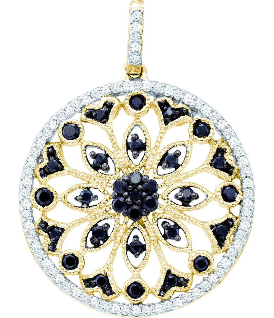 1-2CTW-Diamond CIRCLE PENDANT