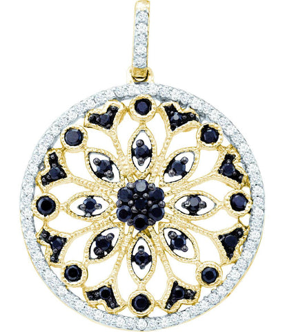 1-2CTW-Diamond CIRCLE PENDANT