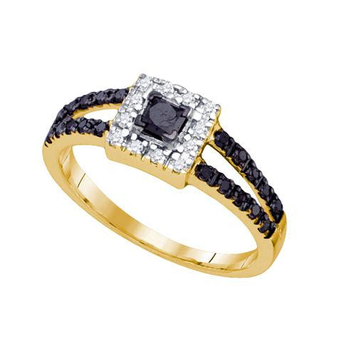 14K Yellow-gold 0.58CTW DIAMOND FASHION RING