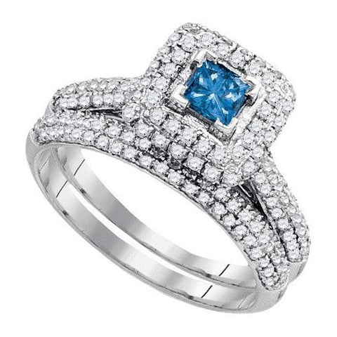 14K White-gold 1.25CT DIAMOND 0.40CT-CPR BRIDAL SET