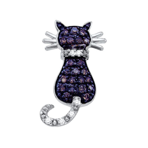 1-3CT-Diamond BROWN CAT PENDANT