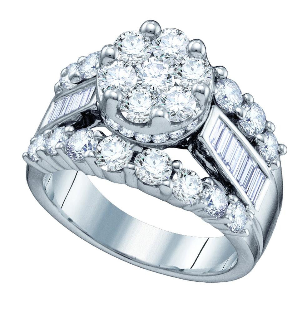 1 CT-Diamond FLOWER RING