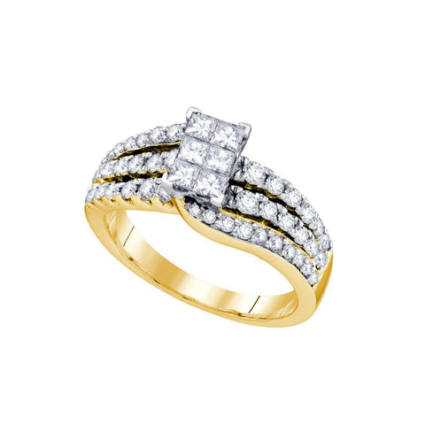 1 1-4CT-Diamond INVISIBLE RING