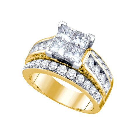 3  1-2CT-Diamond INVISIBLE RING