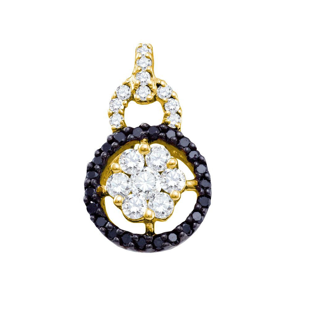 1-2CT-Diamond BLACK  PENDANT