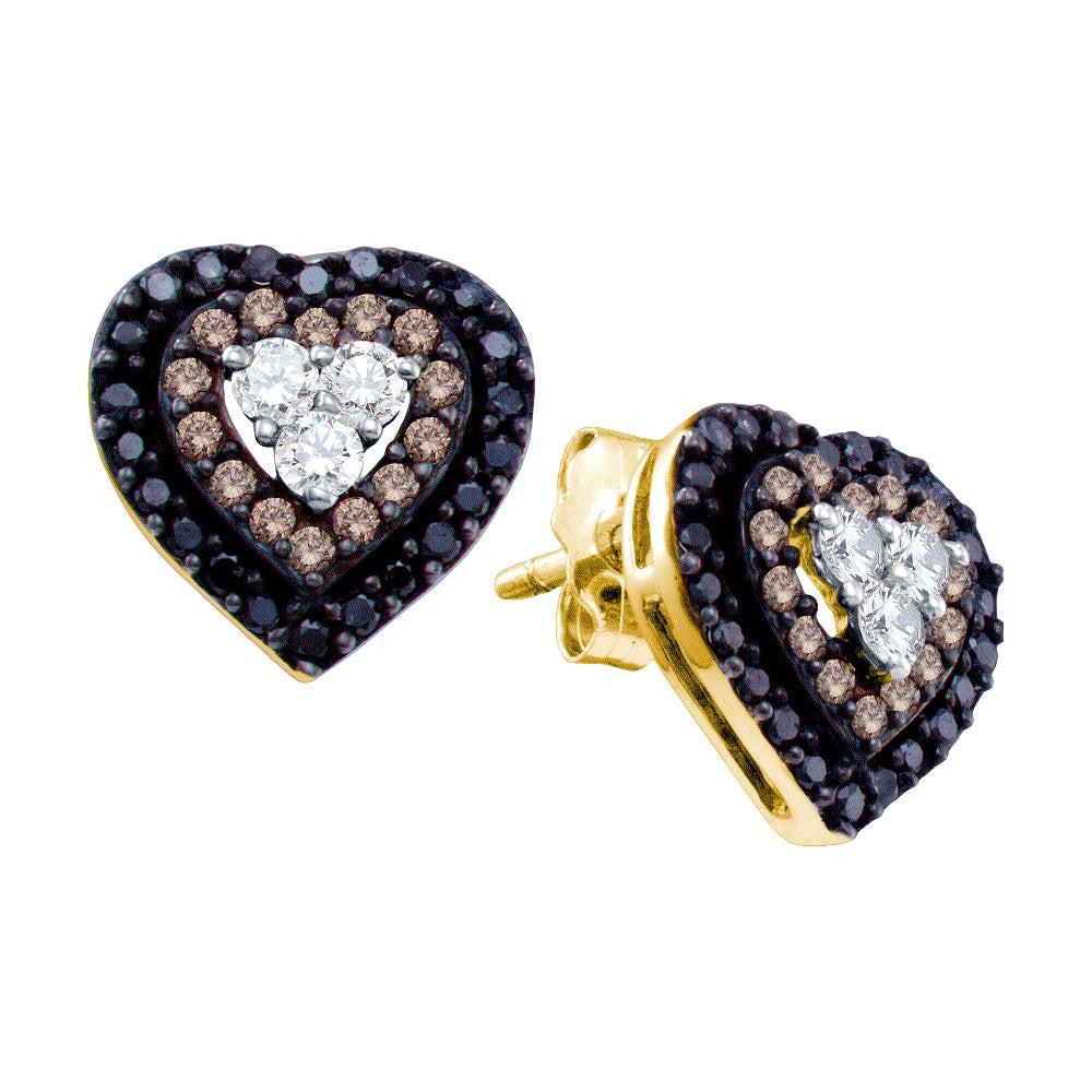 1-2CT-Diamond BLACK  EARRING