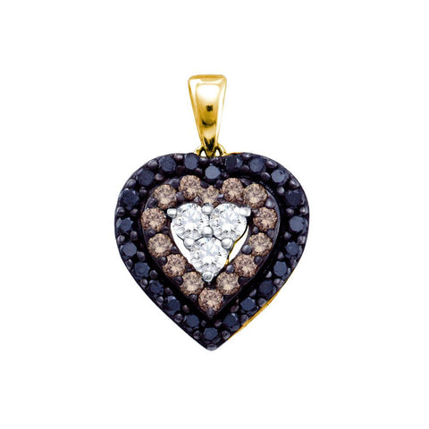 1-2CT-Diamond BLACK  PENDANT