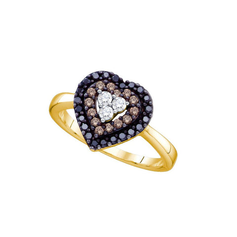 1-2CT-Diamond BLACK  RING