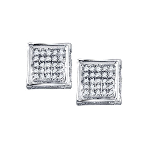 1-8CTW-Diamond MICRO-PAVE MENS EARING