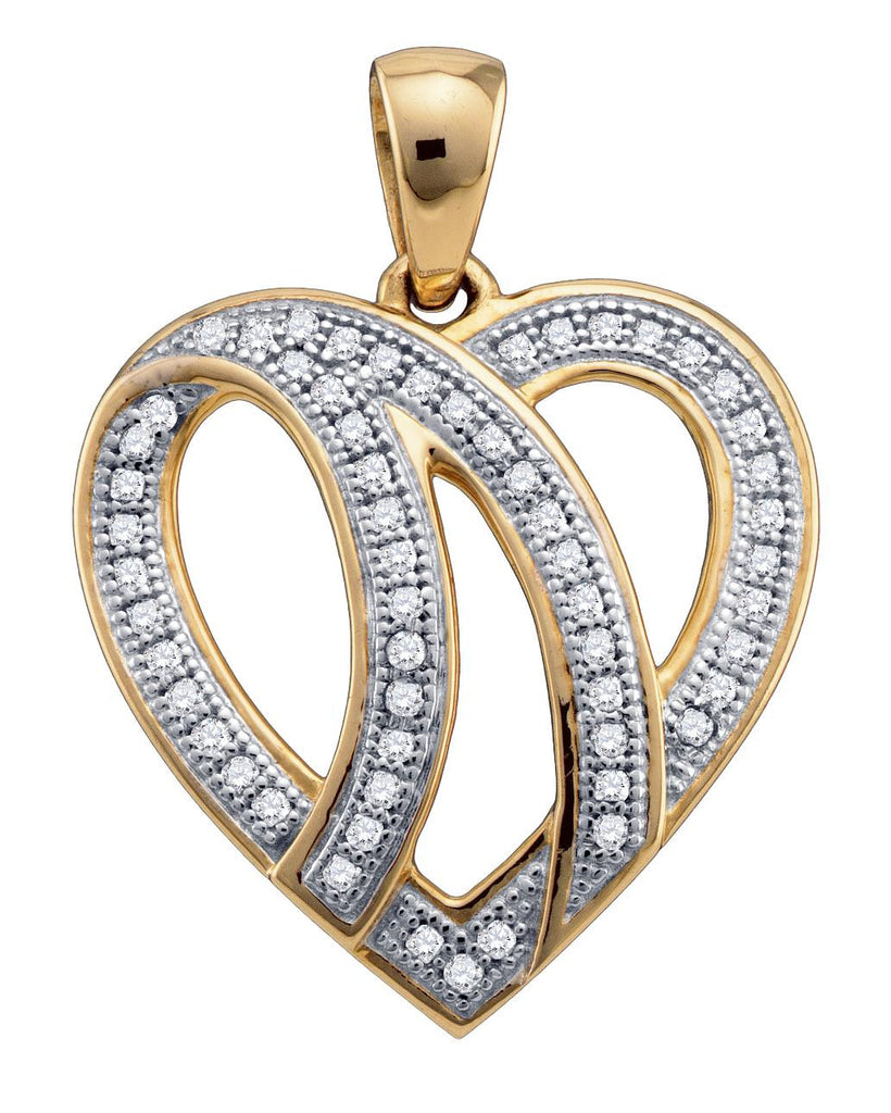 1-6CTW-Diamond HEART PENDANT