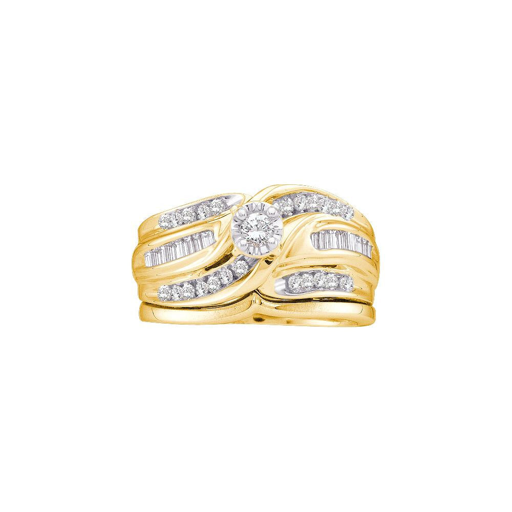 1-2CT-Diamond FASHION BRIDAL SET