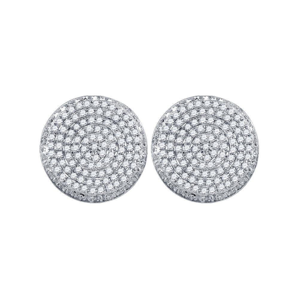 5-8CT-Diamond MICRO-PAVE MENS EARRINGS