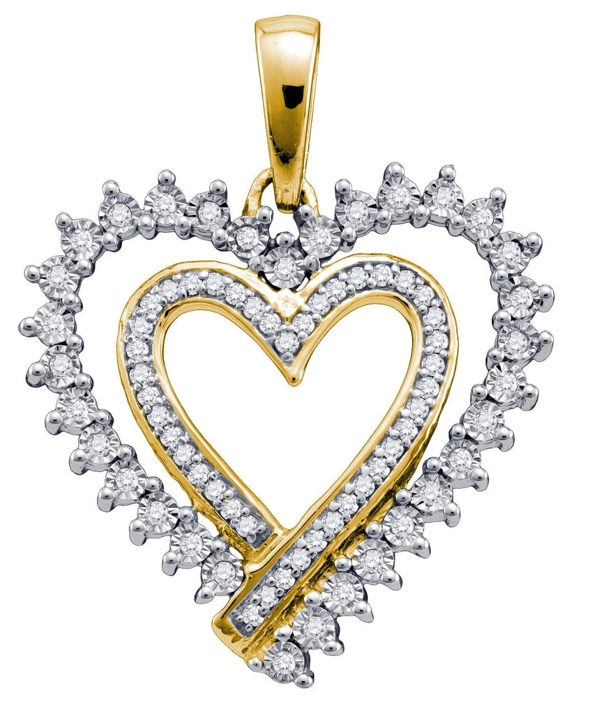 1-5CT-Diamond HEART PENDANT