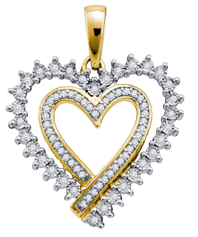 1-5CT-Diamond HEART PENDANT