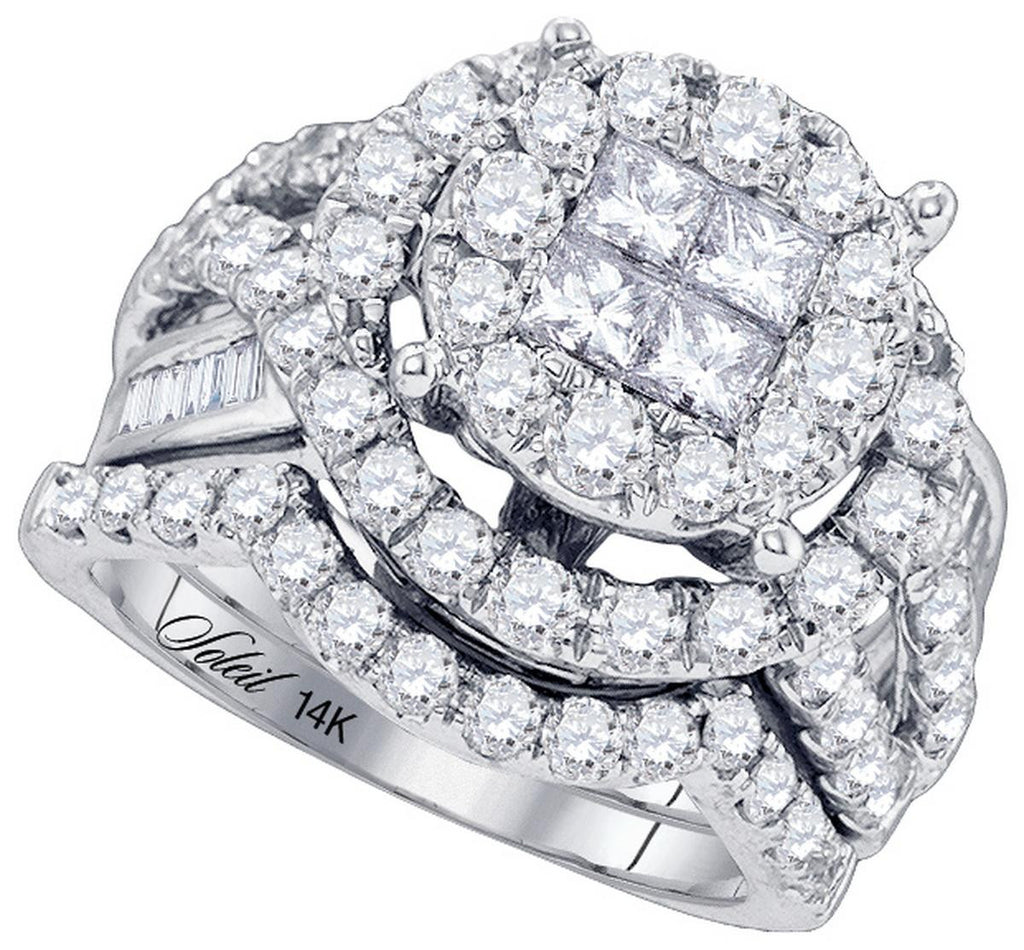 3  CT-Diamond SOLEIL BRIDAL SET