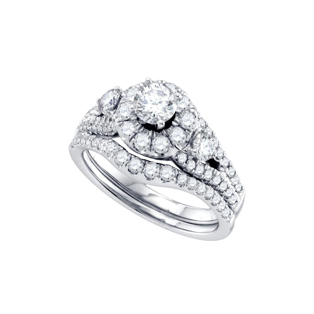 1 1-2CT-Diamond 3-8CT-CRD BRIDAL SET