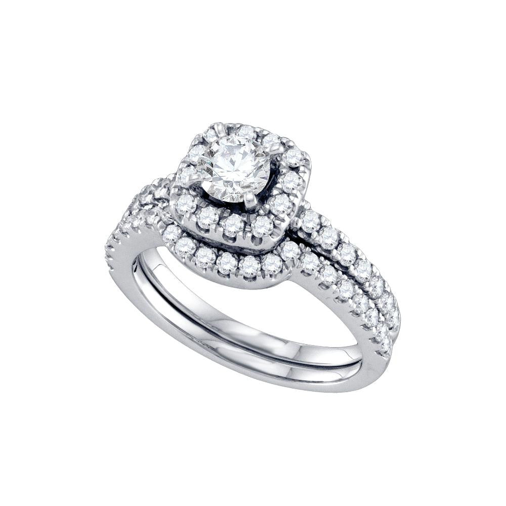 1 1-3CT-Diamond 1-2CT-CRD BRIDAL SET