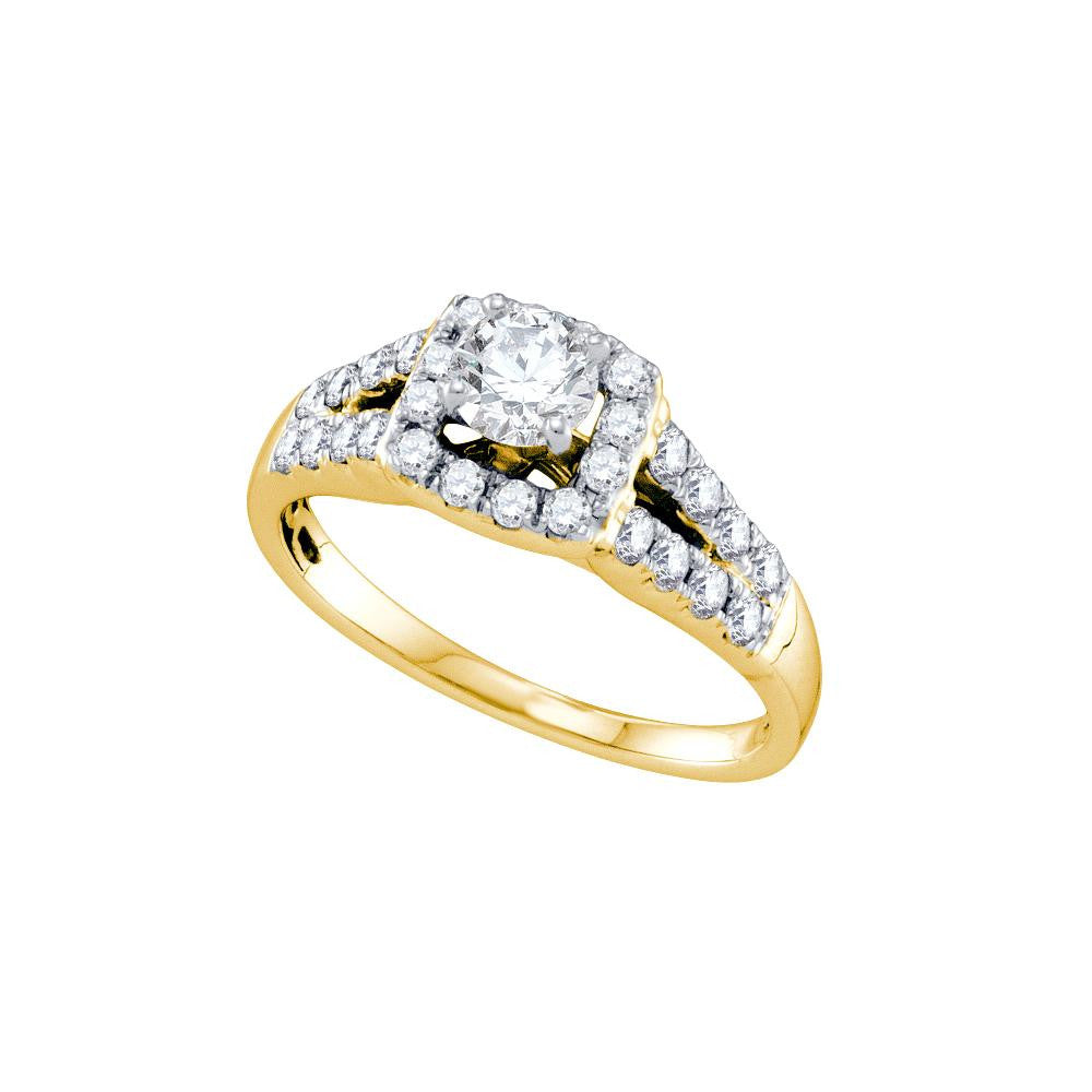 1 CT-Diamond 3-8CT-CRD BRIDAL RING