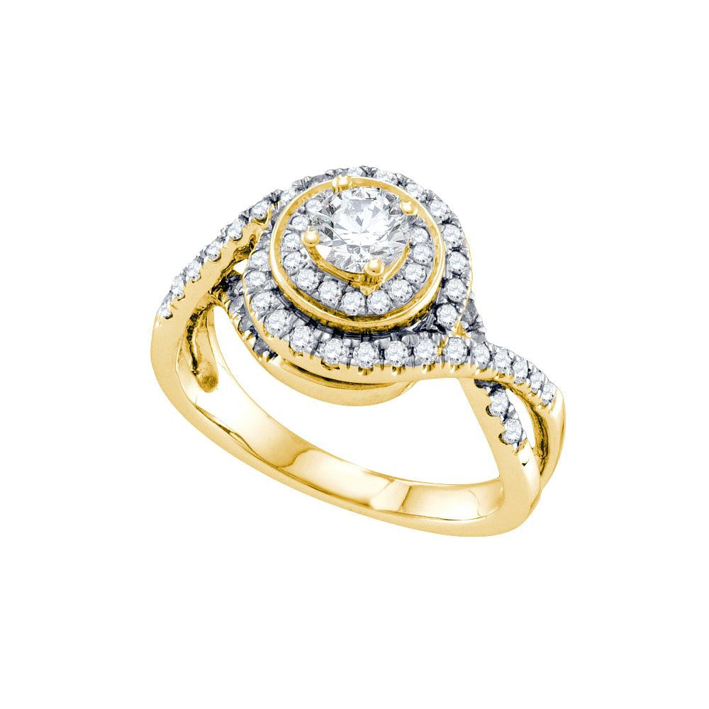 1 CT-Diamond 3-8CT-CRD BRIDAL RING