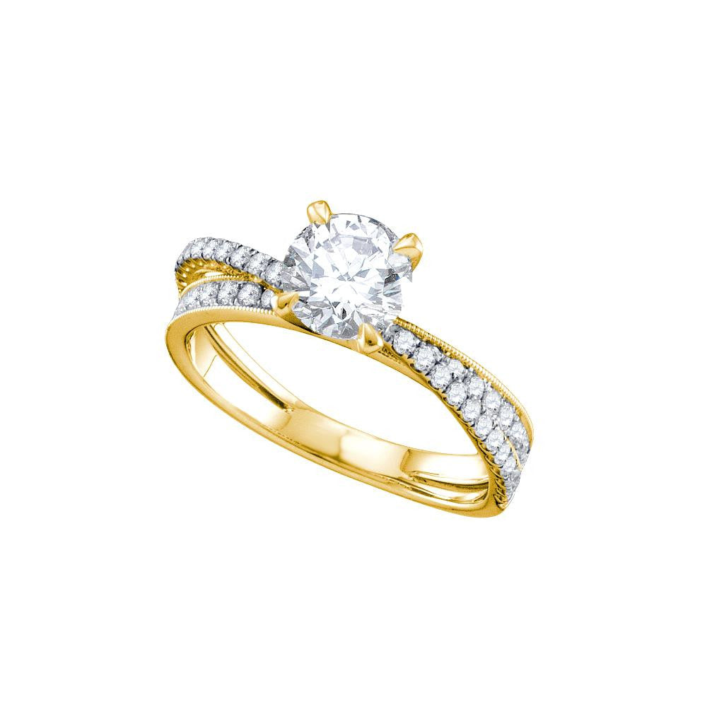 1 1-3CT-Diamond 7-8CT-CRD BRIDAL RING