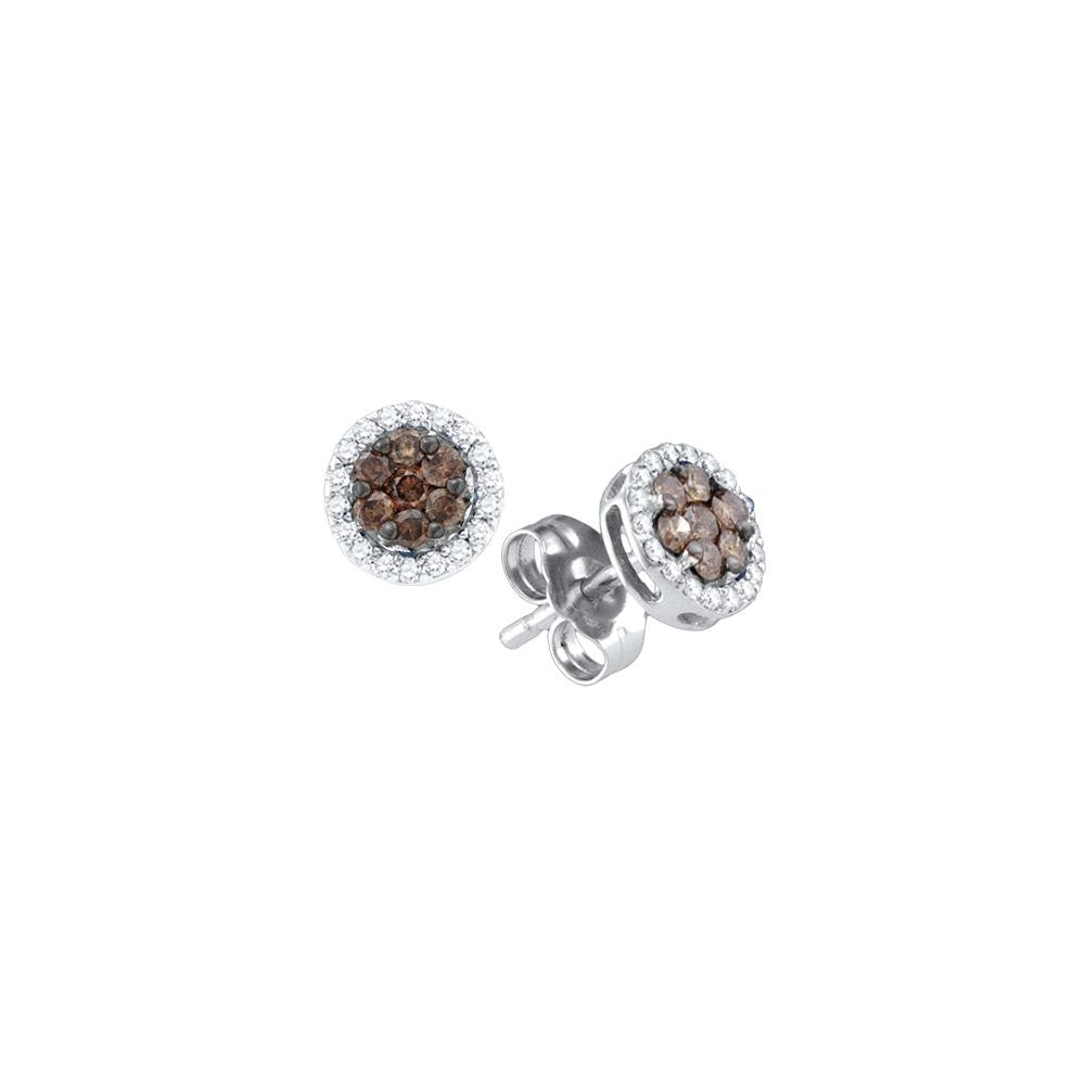 1-4CTW-Diamond FASHION BROWN EARRINGS