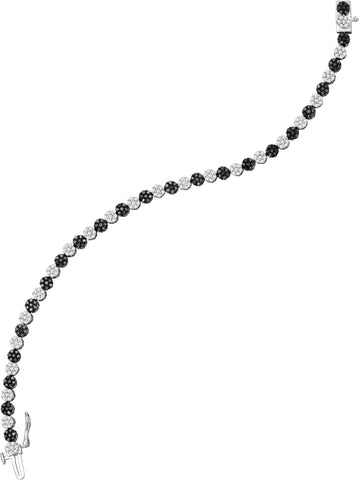 2  1-3CT-Diamond BLACK  BRACELET