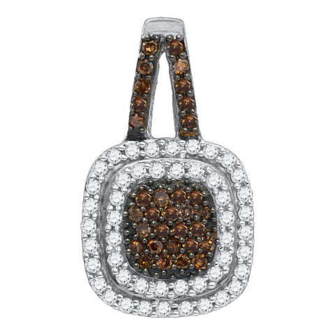 1-2CT-Diamond FASHION BROWN PENDANT