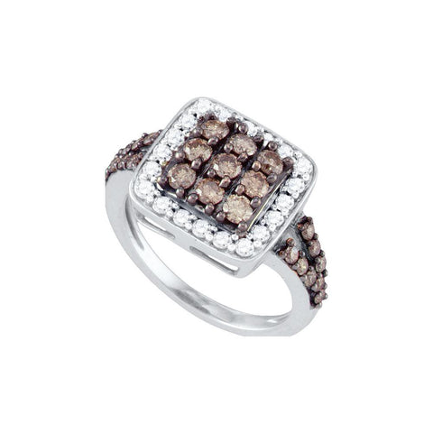 1 5-8CTW-Diamond BROWN  RING