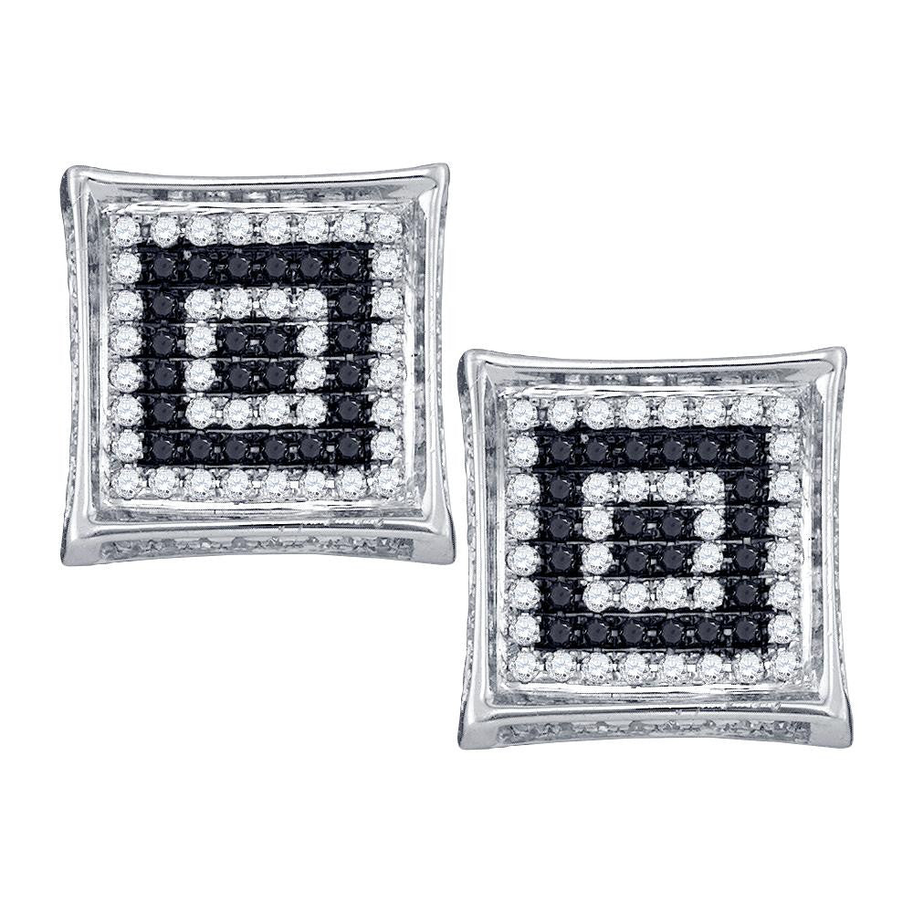 1-3CTW-Diamond MICRO-PAVE MENS EARRINGS