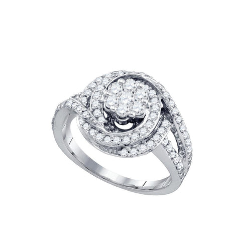 1 CT-Diamond FLOWER RING