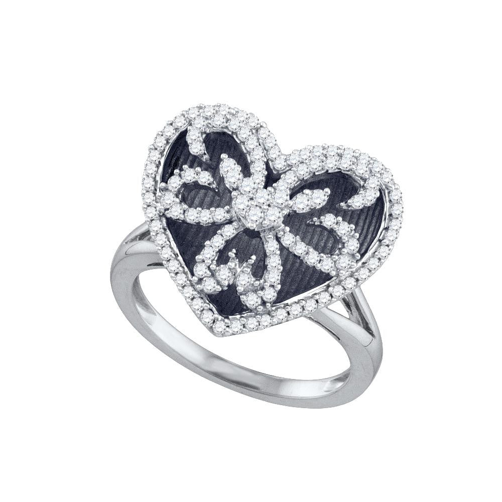 1-2CTW-Diamond HEART RING