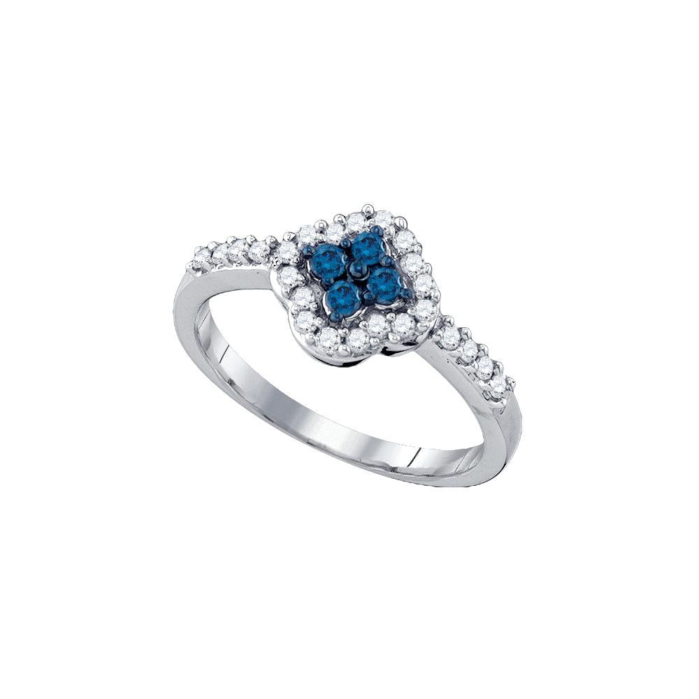 3-8CT-Diamond FASHION BLUE RING