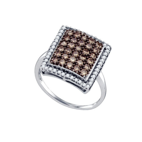 1 CT-Diamond FASHION BROWN RING