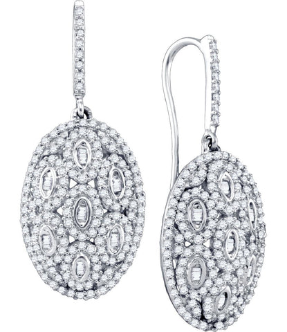 1 CT-Diamond FASHION HOOPS