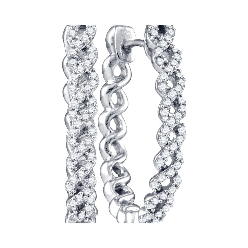 1-2CTW-Diamond FASHION HOOPS