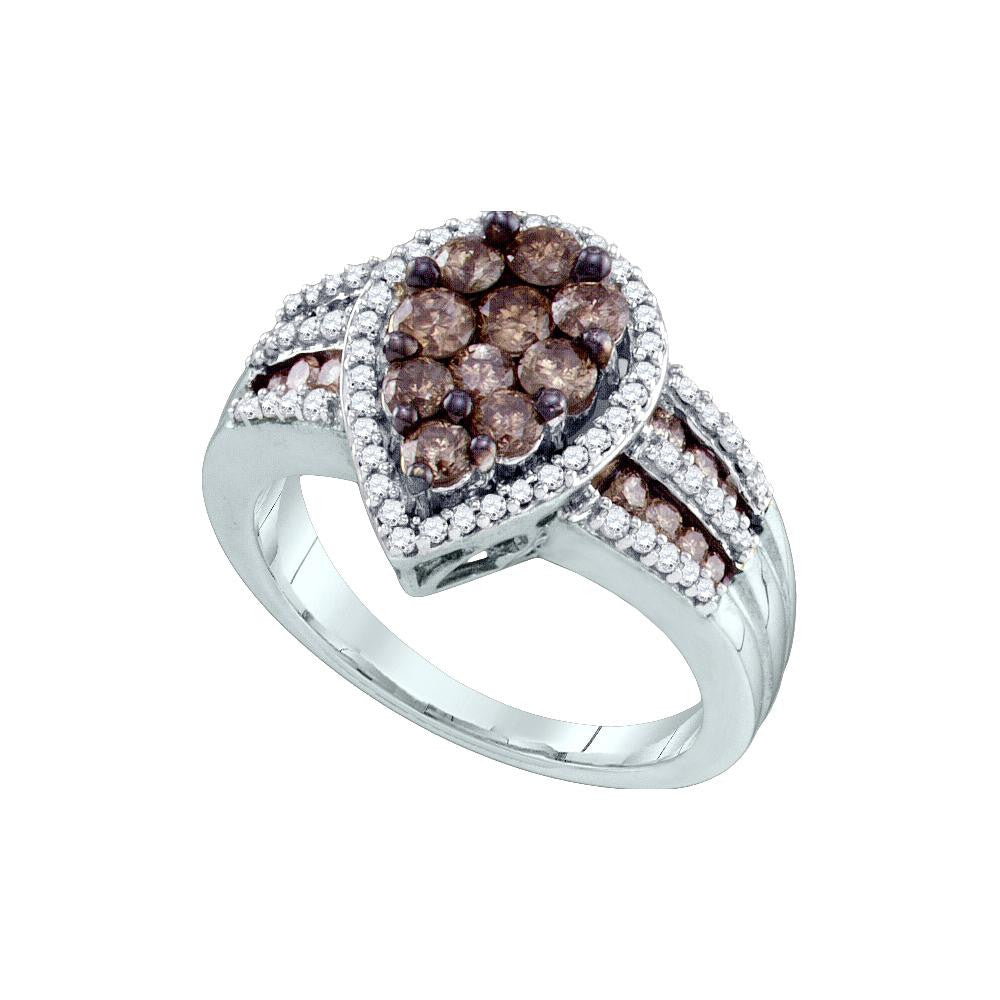 1 1-2CTW-Diamond BROWN  RING