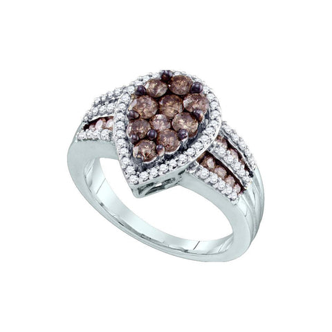 1 1-2CTW-Diamond BROWN  RING