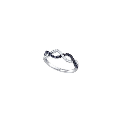 1-2CT-Diamond BLACK  RING