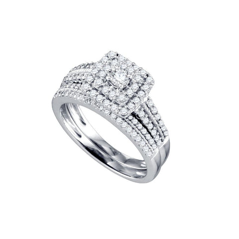 3-4CT-Diamond RED RD-CENTER BRIDAL SET