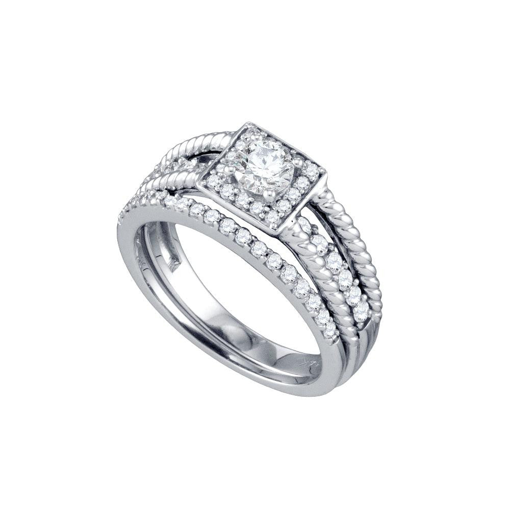 1 CT-Diamond 3-8CT-CRD BRIDAL SET