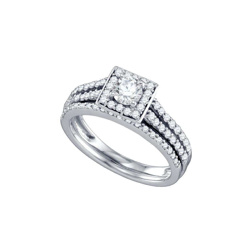 1 CT-Diamond 3-8CT-CRD BRIDAL SET