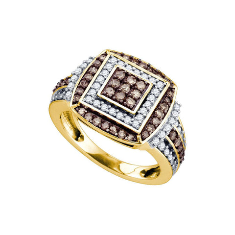 1 CTW-Diamond BROWN  RING