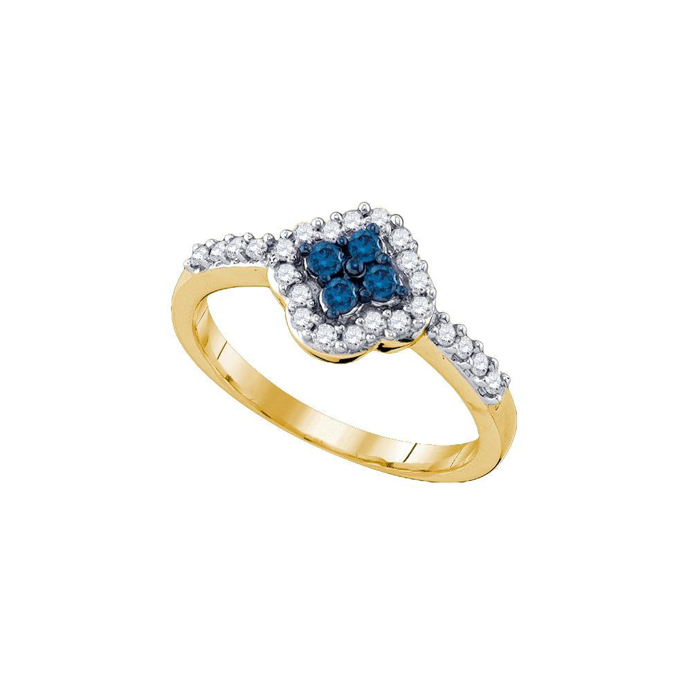 3-8CT-Diamond FASHION BLUE RING