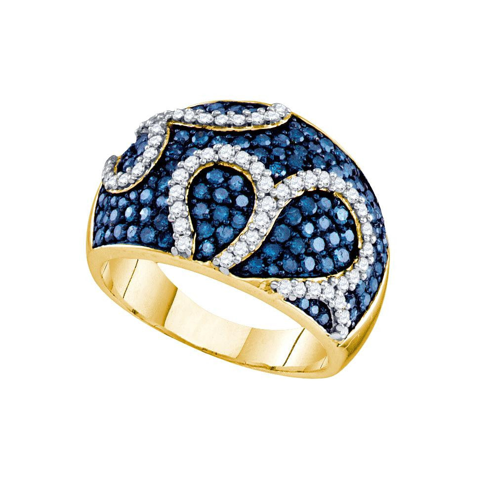 1 1-2CT-Diamond FASHION BLUE BAND