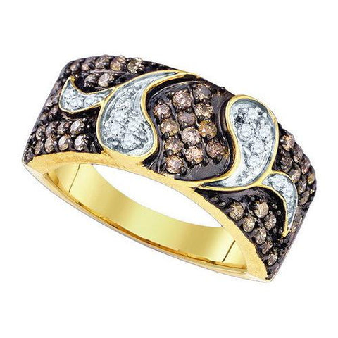 10K Yellow-gold 0.85CT DIAMOND FASHION RING